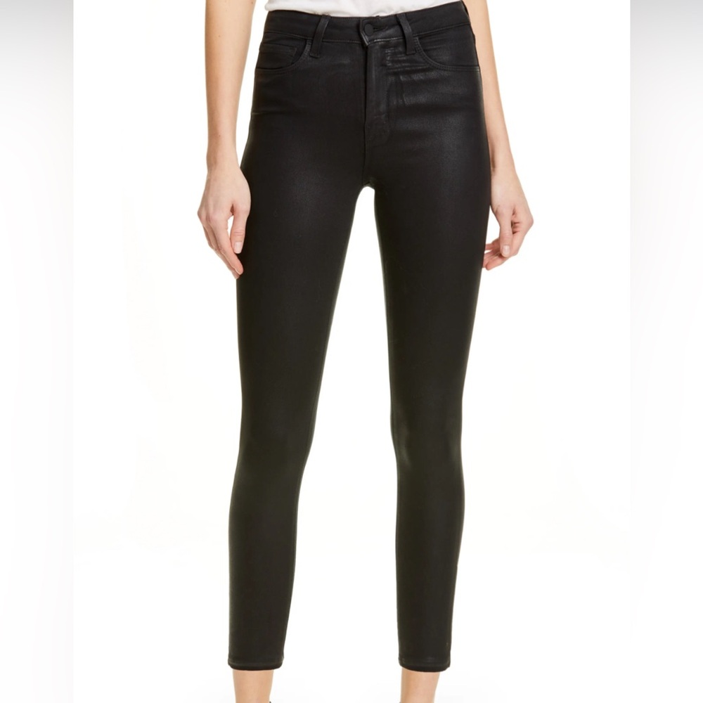 L’AGENCE Black Coated Jeans Sz 31